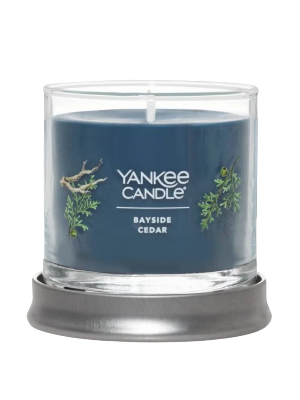 Yankee Candle Signature Small Tumbler Candle, Bayside Cedar Scent